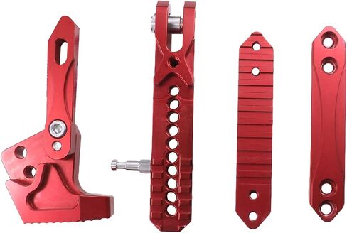 Universal Motorcycle Kickstand Adjustable Foot Side Support Parking Kickstand For Motorcycle Motorbike Length Extension Dirt Pit Bike (20cm-26cm red) in Kuwait