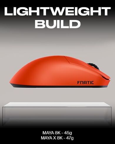 Fnatic x Lamzu Thorn Wireless Pro Gaming Mouse 4K Special Edition, Pixart 3395 Sensor, Epically Light 52g, 80h Battery Life, Optical Switches, Windows & Mac Compatible in Saudi Arabia