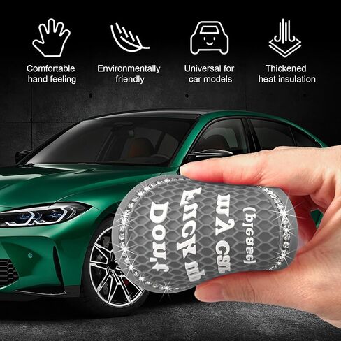 2 PCS Bling Car Cup Coaster, 2.75 Inch Anti-Slip Crystal Rhinestone Car Cup Holder Insert Coaster, Universal Auto Drink Cup Mat, Vehicle Interior Accessories for Women Girl (Orange) in Saudi Arabia