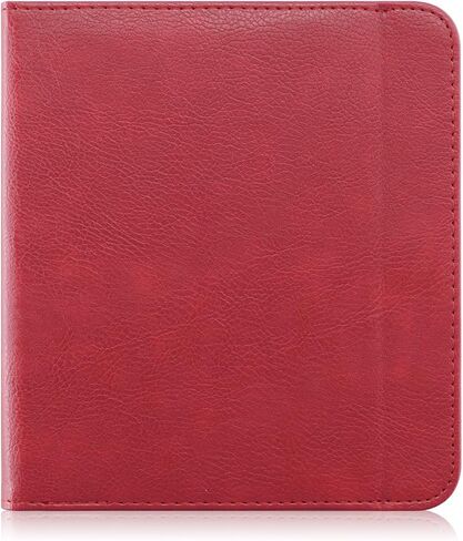 Case Compatible with Kobo Libra Colour & Kobo Libra 2 e-Reader,Protective Cover with Card Compartment, Hand Strap and Holder,Red in Saudi Arabia