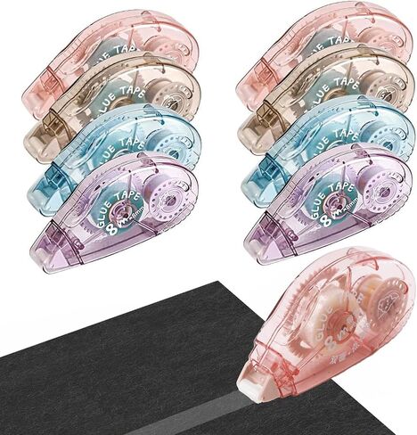 Glue Tape for Scrapbooking, Pack of 4 Scrapbook Tape, Double Sided Tape Roller for Crafts, 26 Ft x 0.31 in Tape Runner, Craft Supplies for Scrapbooking, Gift Wrapping and Photo Tape. in Saudi Arabia
