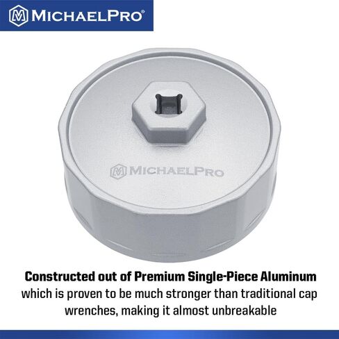 MichaelPro 64.5mm Forged Steel Oil Filter Cap Wrench for Toyota, Lexus, 14 flutes | Easily Remove Stubborn Oil Filters | Tough Lexus & Toyota Oil Filter Tool | MP009081 in Kuwait