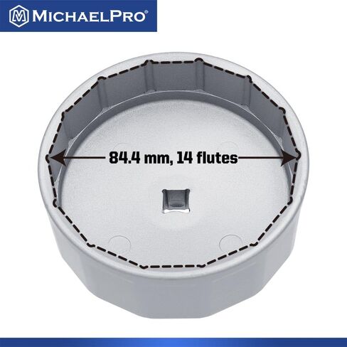 MichaelPro 64.5mm Forged Steel Oil Filter Cap Wrench for Toyota, Lexus, 14 flutes | Easily Remove Stubborn Oil Filters | Tough Lexus & Toyota Oil Filter Tool | MP009081 in Kuwait