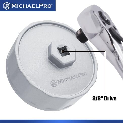 MichaelPro 64.5mm Forged Steel Oil Filter Cap Wrench for Toyota, Lexus, 14 flutes | Easily Remove Stubborn Oil Filters | Tough Lexus & Toyota Oil Filter Tool | MP009081 in Kuwait