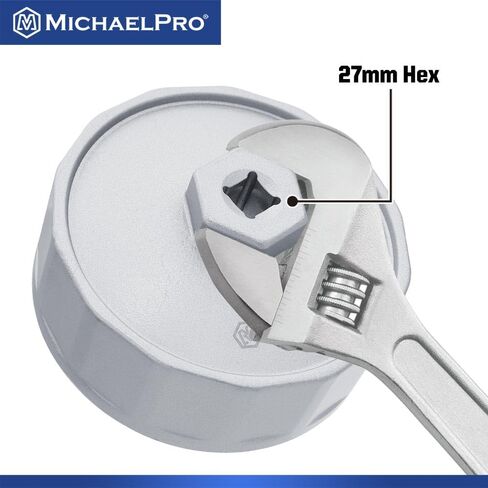 MichaelPro 64.5mm Forged Steel Oil Filter Cap Wrench for Toyota, Lexus, 14 flutes | Easily Remove Stubborn Oil Filters | Tough Lexus & Toyota Oil Filter Tool | MP009081 in Kuwait