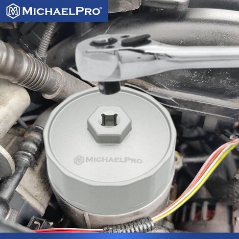 MichaelPro 64.5mm Forged Steel Oil Filter Cap Wrench for Toyota, Lexus, 14 flutes | Easily Remove Stubborn Oil Filters | Tough Lexus & Toyota Oil Filter Tool | MP009081 in Kuwait