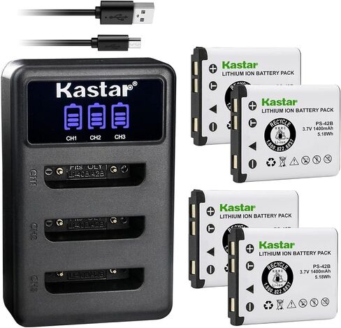 Kastar 2 حزمة بطارية وشاحن USB ثلاثي LCD متوافق مع باناسونيك N4FUYYYY0018 N4FUYYYY0019 N4FUYYYY0046 N4FUYYYY0047 بطارية، باناسونيك KX-TCA285 KX-TCA385 KX-UDT121 KX-UDT131 in Saudi Arabia