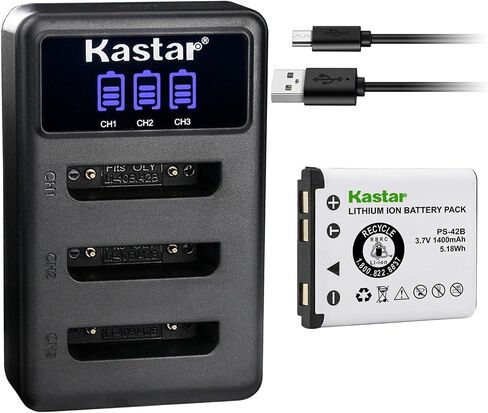 Kastar 2 حزمة بطارية وشاحن USB ثلاثي LCD متوافق مع باناسونيك N4FUYYYY0018 N4FUYYYY0019 N4FUYYYY0046 N4FUYYYY0047 بطارية، باناسونيك KX-TCA285 KX-TCA385 KX-UDT121 KX-UDT131 in Saudi Arabia