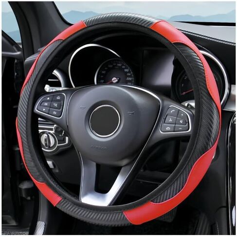 New Diamond Leather Steering Wheel Cover with Bling Bling Crystal Rhinestones, Universal Fit 15 Inch Car Wheel Protector in Saudi Arabia