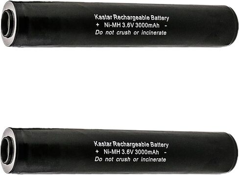 استبدال بطارية Kastar 2-Pack Ni-MH 3.6V 3000mAh لـ Streamlight 75175، SL75175، 75300، 75303، 75304، ST75175، ST25170، Heiman 75175، 75375، بطاريات Interstat ALIG1171، LIG1171، NABC 7203820 00 in Kuwait