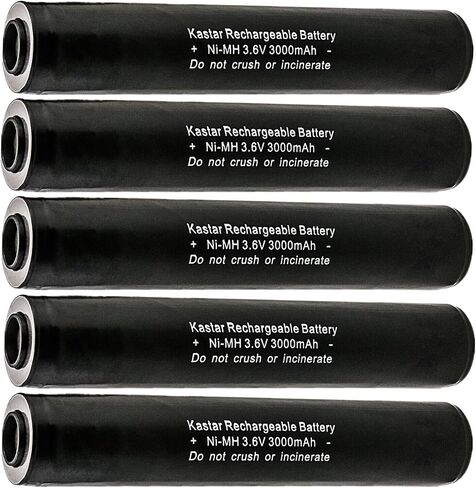 استبدال بطارية Kastar 2-Pack Ni-MH 3.6V 3000mAh لـ Streamlight 75175، SL75175، 75300، 75303، 75304، ST75175، ST25170، Heiman 75175، 75375، بطاريات Interstat ALIG1171، LIG1171، NABC 7203820 00 in Kuwait