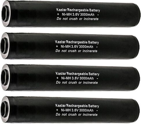 استبدال بطارية Kastar 2-Pack Ni-MH 3.6V 3000mAh لـ Streamlight 75175، SL75175، 75300، 75303، 75304، ST75175، ST25170، Heiman 75175، 75375، بطاريات Interstat ALIG1171، LIG1171، NABC 7203820 00 in Kuwait