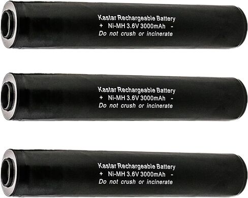 استبدال بطارية Kastar 2-Pack Ni-MH 3.6V 3000mAh لـ Streamlight 75175، SL75175، 75300، 75303، 75304، ST75175، ST25170، Heiman 75175، 75375، بطاريات Interstat ALIG1171، LIG1171، NABC 7203820 00 in Kuwait