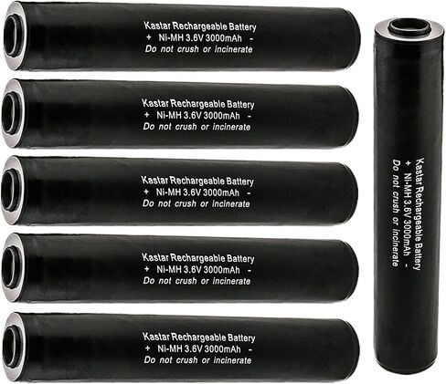 استبدال بطارية Kastar 2-Pack Ni-MH 3.6V 3000mAh لـ Streamlight 75175، SL75175، 75300، 75303، 75304، ST75175، ST25170، Heiman 75175، 75375، بطاريات Interstat ALIG1171، LIG1171، NABC 7203820 00 in Kuwait