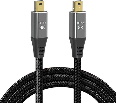 كابل Cablecc Mini DisplayPort 1.4 8K 60hz فائق الدقة UHD 4K 144hz Mini DP إلى MiniDP كابل 7680*4320 للفيديو والكمبيوتر المحمول والتلفزيون in Saudi Arabia