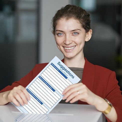 400 Sheets Suggestion Cards Comment Cards Suggestion Slips Complaint Cards for Suggestion Box with Lock Feedback Box Cards Continuous Improvement Cards for Customer Complaints, Business Employees in Kuwait