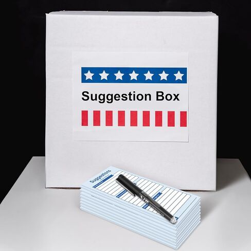 400 Sheets Suggestion Cards Comment Cards Suggestion Slips Complaint Cards for Suggestion Box with Lock Feedback Box Cards Continuous Improvement Cards for Customer Complaints, Business Employees in Kuwait