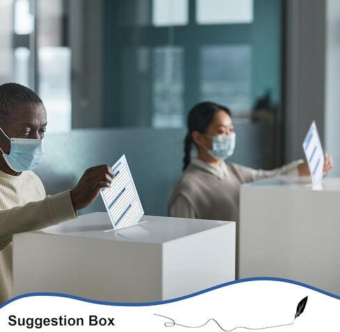 400 Sheets Suggestion Cards Comment Cards Suggestion Slips Complaint Cards for Suggestion Box with Lock Feedback Box Cards Continuous Improvement Cards for Customer Complaints, Business Employees in Kuwait