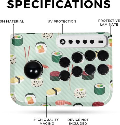غلاف ألعاب متوافق مع Hori Fighting Stick Mini (PS5، PS4، PC) - التأمل - غطاء لاصق واقٍ من الفينيل 3M ممتاز - سهل الاستخدام | صُنع في الولايات المتحدة الأمريكية بواسطة MightySkins in Saudi Arabia