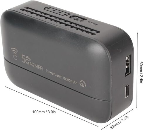 Portable Router, 4G LTE Travel Router with SIM Card Slot, 300Mbps Unlocked 5G Hotspot Router for Game Party Travel, Support FDD LTE TDD LTE WCDMA in Kuwait