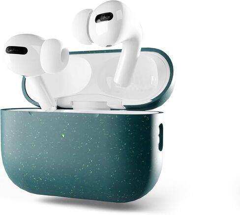 Pela - AirPods Pro (2nd Generation) Case, Green - Plant-Based AirPods Pro 2 Case for Backpack, Purse, Luggage in Saudi Arabia