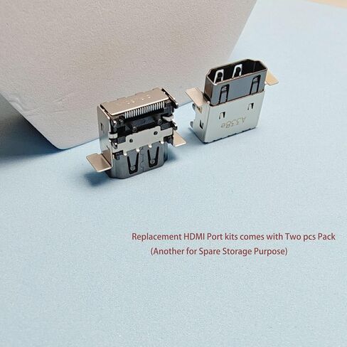(2pcs Pack) Series x HDMI Replacement Parts,HDMI Display Port Jack Socket Connector Replacement Parts for Xbox Series x M1087810 [not fit for series S Version] in Saudi Arabia