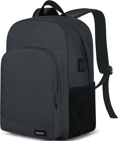 BIKROD Backpack for School Teen Boys and Girls, Lightweight Casual Soft Backpacks for Men and Women, Large Kids Bookbag, Daily-use Backpack with USB Charging Port Fits 15.6 Inch Notebook in Saudi Arabia