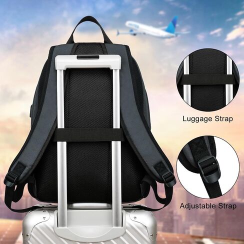 BIKROD Backpack for School Teen Boys and Girls, Lightweight Casual Soft Backpacks for Men and Women, Large Kids Bookbag, Daily-use Backpack with USB Charging Port Fits 15.6 Inch Notebook in Saudi Arabia