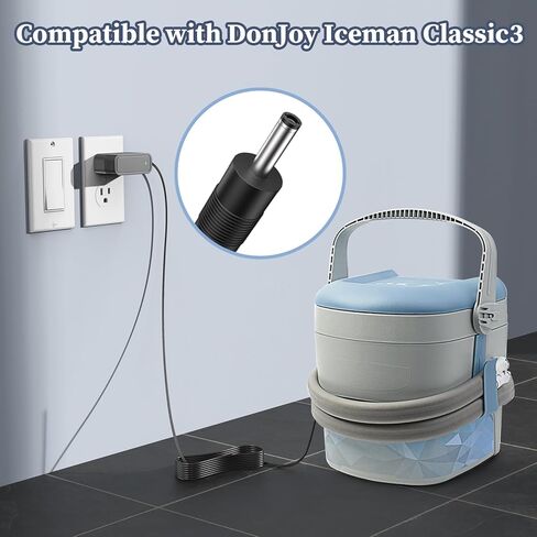 شاحن 12 فولت لجهاز DonJoy Iceman Classic3 Classic 3 11-1423 محول تيار متردد لنظام العلاج البارد لـ REF 25-4041 SIL SSA-120100US سلك إمداد الطاقة in Kuwait