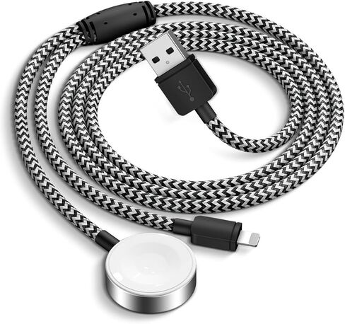 شاحن USB-C مطور لساعة Apple، [معتمد من MFi] كابل شاحن 2 في 1 iPhone وساعة مغناطيسية بطول 3.3 قدم مع شاحن حائط USB سريع 20 وات لسلسلة i-Watch SE/9/8/7/6/5/4 /3/2/1، آيفون 14/13/12/11 in Saudi Arabia