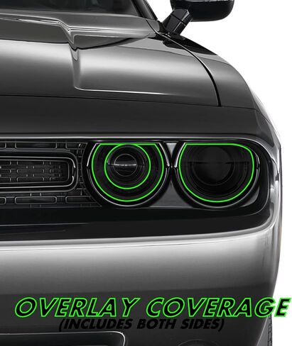 SlickMod PreCut Vinyl Smoke Tint for 2015-2022 Dodge Challenger Taillight (1. Taillight, 20% Dark Smoke) in Saudi Arabia