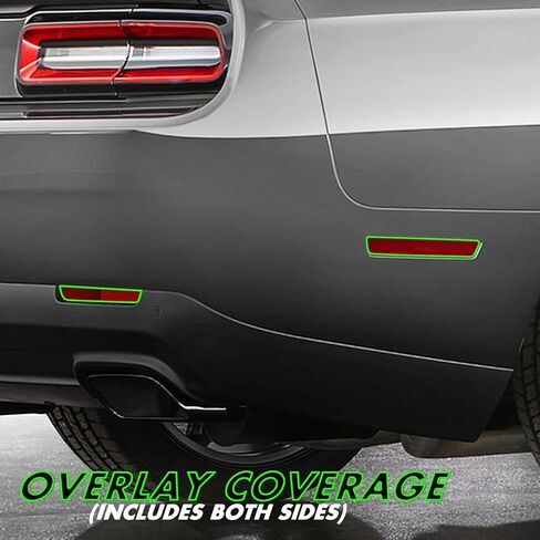 SlickMod PreCut Vinyl Smoke Tint for 2015-2022 Dodge Challenger Taillight (1. Taillight, 20% Dark Smoke) in Saudi Arabia