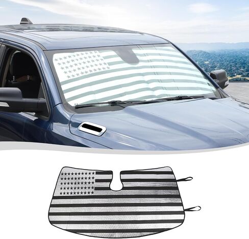 Voodola for Dodge RAM 1500 2010-2015 الزجاج الأمامي ظلة شاحنة نافذة الشمس الظل طوي الشمس قناع متوافق مع دودج رام 1500 2010-2015 in Saudi Arabia