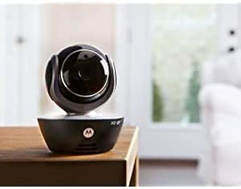 FOCUS WiFi Video Camera, Wireless, Remote Pan, Tilt & Zoom - Home Security Surveillance with Sound, Motion Detection & Temperature Notifications, Two-Way Talk Remote HD Video with Night Vision (Black) in Saudi Arabia