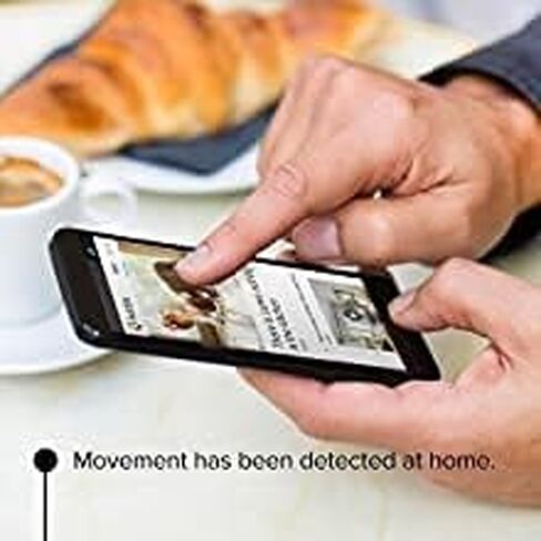 FOCUS WiFi Video Camera, Wireless, Remote Pan, Tilt & Zoom - Home Security Surveillance with Sound, Motion Detection & Temperature Notifications, Two-Way Talk Remote HD Video with Night Vision (Black) in Saudi Arabia