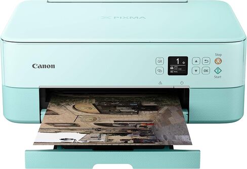 Canon TS5320 طابعة لاسلكية الكل في واحد، ماسح ضوئي، ناسخة مع AirPrint، أسود، جاهز للتجديد من Amazon Dash in Kuwait