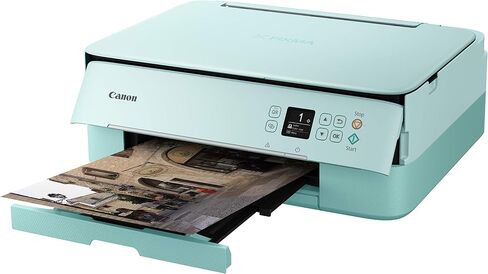 Canon TS5320 طابعة لاسلكية الكل في واحد، ماسح ضوئي، ناسخة مع AirPrint، أسود، جاهز للتجديد من Amazon Dash in Kuwait