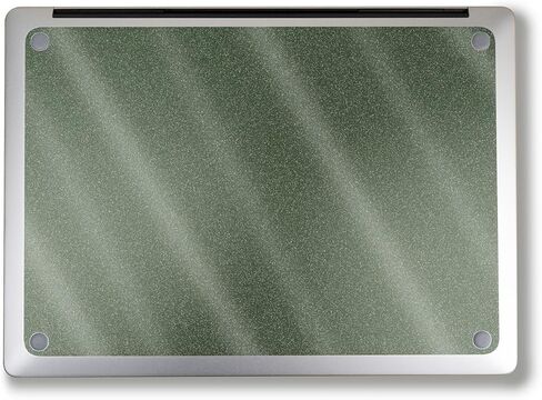 Glossy Glitter Laptop Skin Compatible with Surface Laptop 7 15" (2024) - Solid Olive - Premium 3M Vinyl Protective Wrap Decal Cover - Easy to Apply | Crafted in The USA by MightySkins in Kuwait