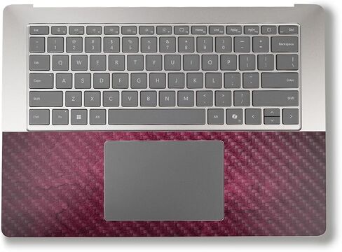 غلاف كمبيوتر محمول من ألياف الكربون متوافق مع كمبيوتر Surface المحمول 7 15 بوصة (2024) - الحصى الوردي - غطاء لاصق واقٍ من الفينيل الفاخر 3M - سهل الاستخدام | صُنع في الولايات المتحدة الأمريكية بواسطة MightySkins in Saudi Arabia
