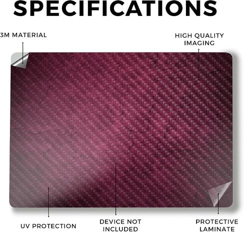 غلاف كمبيوتر محمول من ألياف الكربون متوافق مع كمبيوتر Surface المحمول 7 15 بوصة (2024) - الحصى الوردي - غطاء لاصق واقٍ من الفينيل الفاخر 3M - سهل الاستخدام | صُنع في الولايات المتحدة الأمريكية بواسطة MightySkins in Saudi Arabia