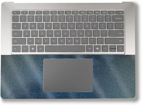 Glossy Glitter Laptop Skin Compatible with Surface Laptop 7 15" (2024) - Night Sky - Premium 3M Vinyl Protective Wrap Decal Cover - Easy to Apply | Crafted in The USA by MightySkins in Saudi Arabia