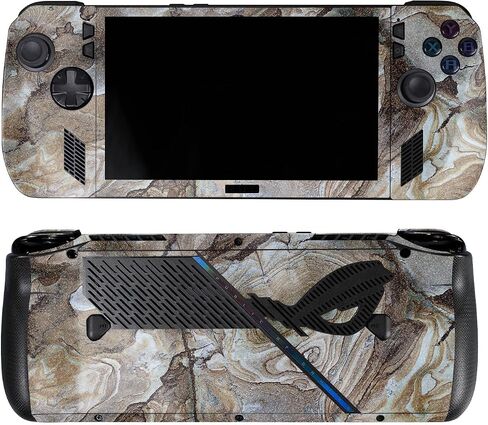 Skin Compatible with Asus ROG Ally X - Triangle Stripes - Premium 3M Vinyl Protective Wrap Decal Cover - Easy to Apply | Crafted in The USA by MightySkins in Saudi Arabia