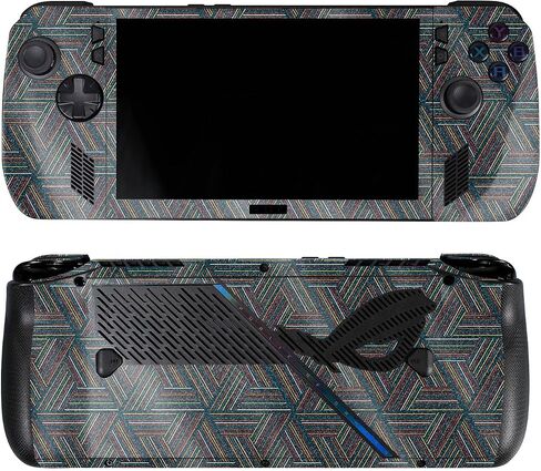 Skin Compatible with Asus ROG Ally X - Triangle Stripes - Premium 3M Vinyl Protective Wrap Decal Cover - Easy to Apply | Crafted in The USA by MightySkins in Saudi Arabia
