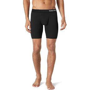 Tommy John Men’s Underwear –Cool Cotton Boxer Briefs with Contour Pouch-Longer 8" Inseam– Comfortable Fabric