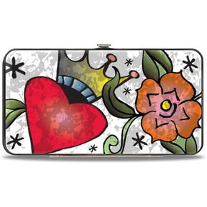 Buckle-Down womens Buckle-down Hinge - Only God Can Judge Me Close-up White Wallet, Multicolor, 7 x 4 US
