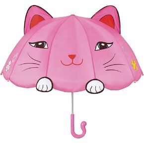 Kidorable Girls' Lucky Cat Umbrella, Pink, One Size