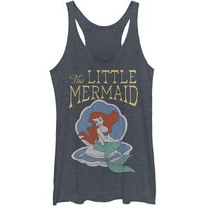 Girls Princess Little Mermaid Tri-Blend Racerback Layering Tank