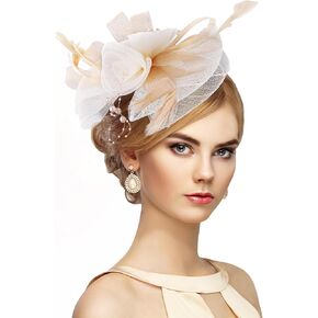 Fascinator Kentucky Derby Hats - 1920s 50s Tea Party Headwear for Women Ladies
