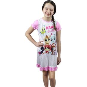 Littlest Pet Shop LPS Girl's Short Sleeve Nightgown Pajamas