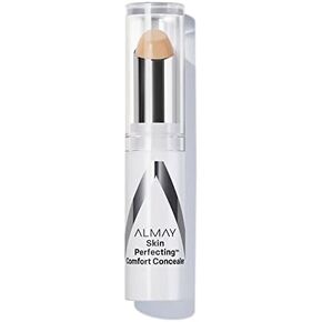 Almay Concealer, Face Makeup, Full Coverage Concealer, Matte Finish, Oil Free, Hypoallergenic-Fragrance Free, Dermatologist Tested, 120 Light, 0.08 Oz